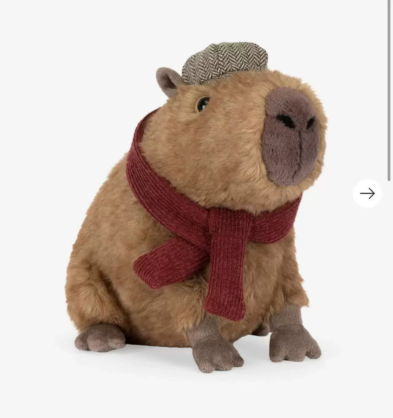 봉제 인형 귀여운 스카프 복어 봉제 인형 카와이 동물 장난감 어린이 생일 선물 카피바라 인형 키즈 장난감