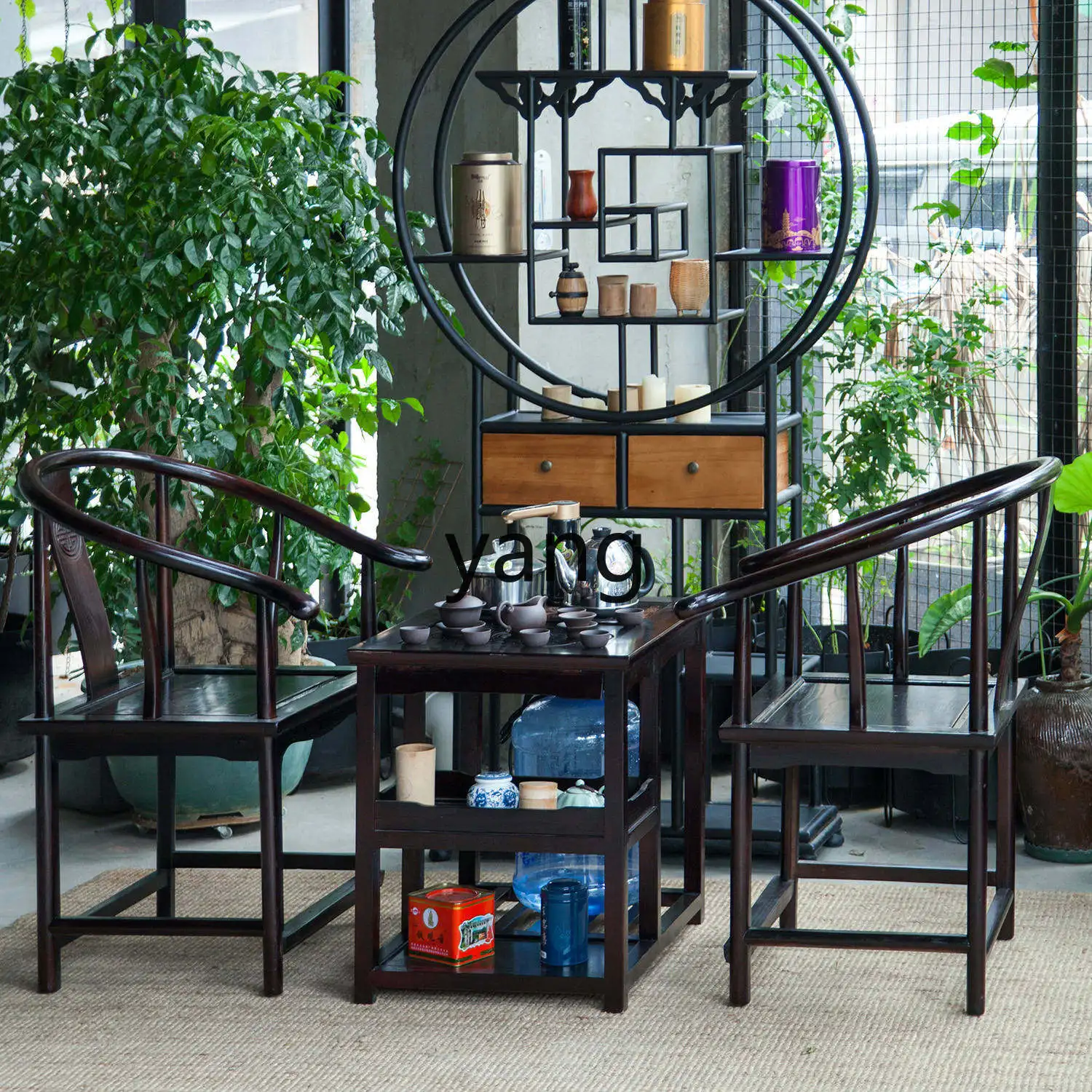 LMMM tea set integrated Chinese home balcony small tea table