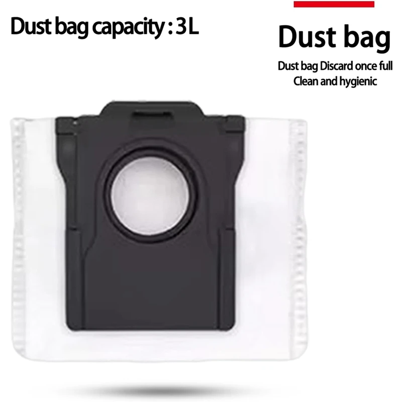 Accessories Kit For Dreame D10 Plus Gen 2/RLD32GD Robot Vacuum Cleaner Parts Main Side Brush Filter Dust Bag Mop Cloth