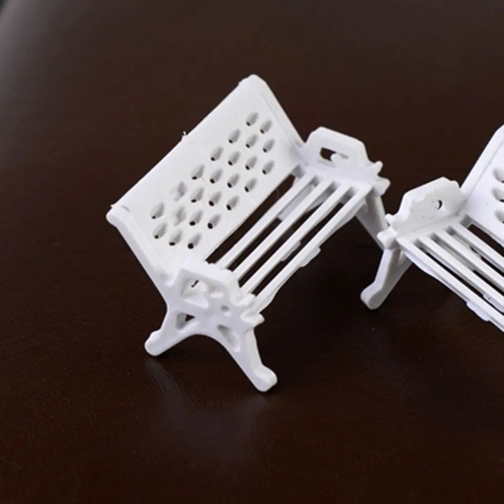 เก้าอี้ hiasan Taman rumah ขนาดเล็กจิ๋วสำหรับบ้านตุ๊กตาม้านั่งเฟอร์นิเจอร์อุปกรณ์ประกอบฉากทำจากไม้