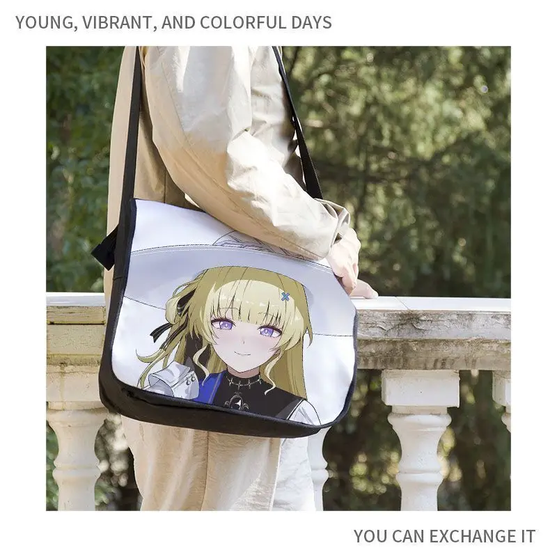 

2D Ming Chao Feibi Single Shoulder Crossbody Bag Trendy Student Casual Commuter Large Capacity Men's Backpack Ani