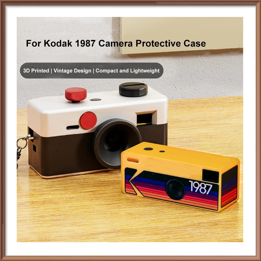 

Case for Kodak for CHARMERA Keychain Digital Camera - Drop-proof plastic Digicam Cover Precise Fit for Blind Box 1987 Mini case