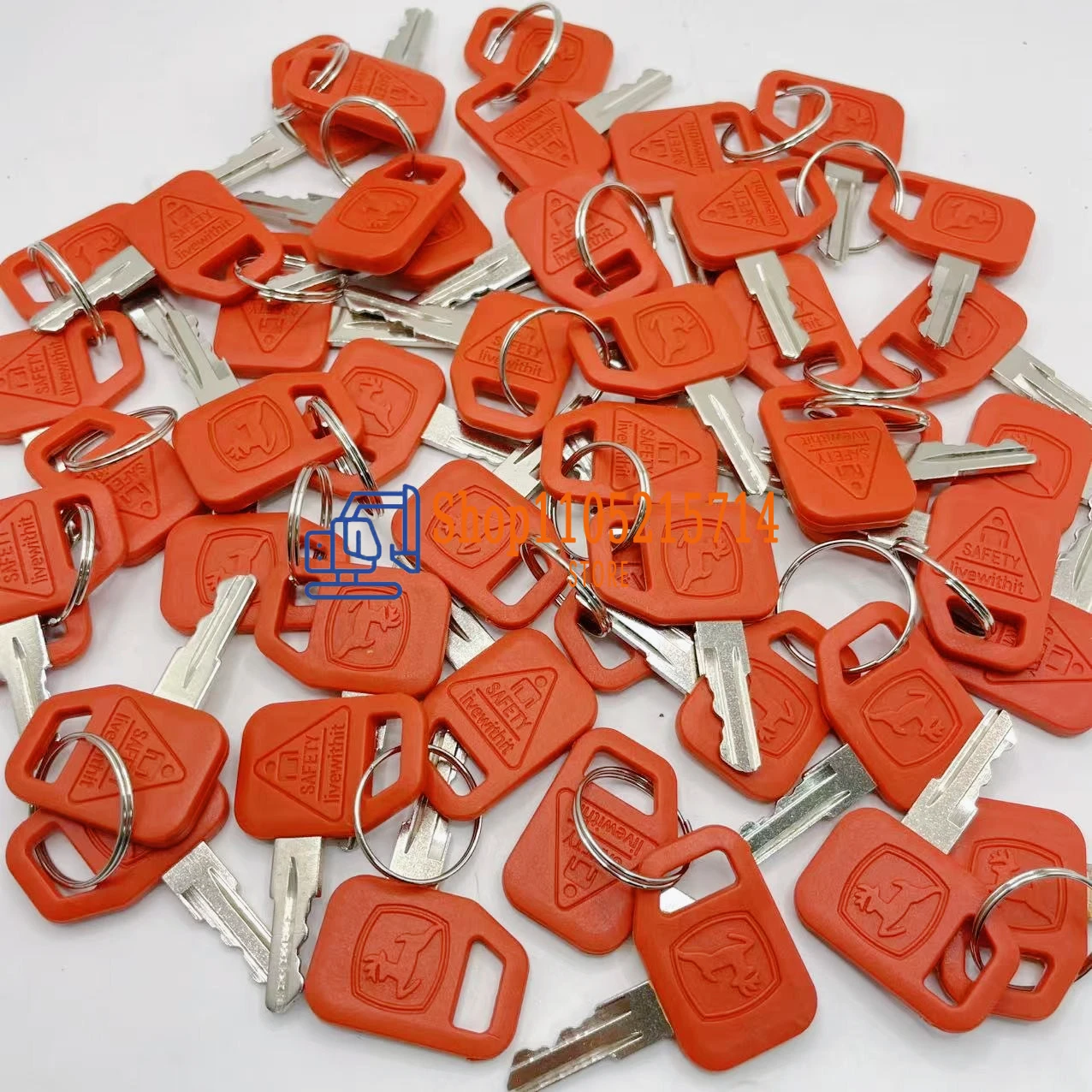 50PCS JDR Key AT195302 AR51481 Ignition Key  for Excavator All Graders Dozers Skid
