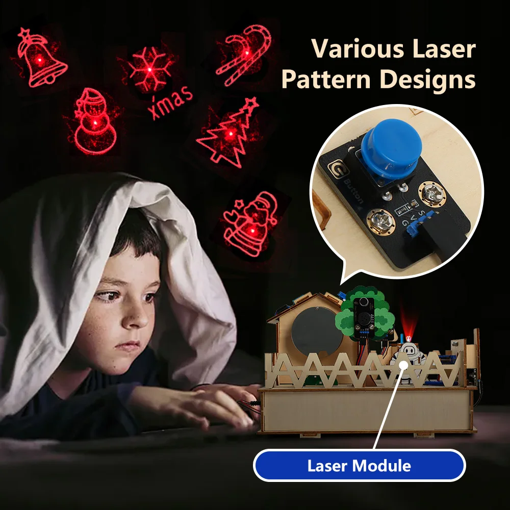 ACEBOTT Smart Home STEM STEAM Starter Kit Casa de madera IoT Wifi Programmiereliusdeen Para ESP32 Arduino