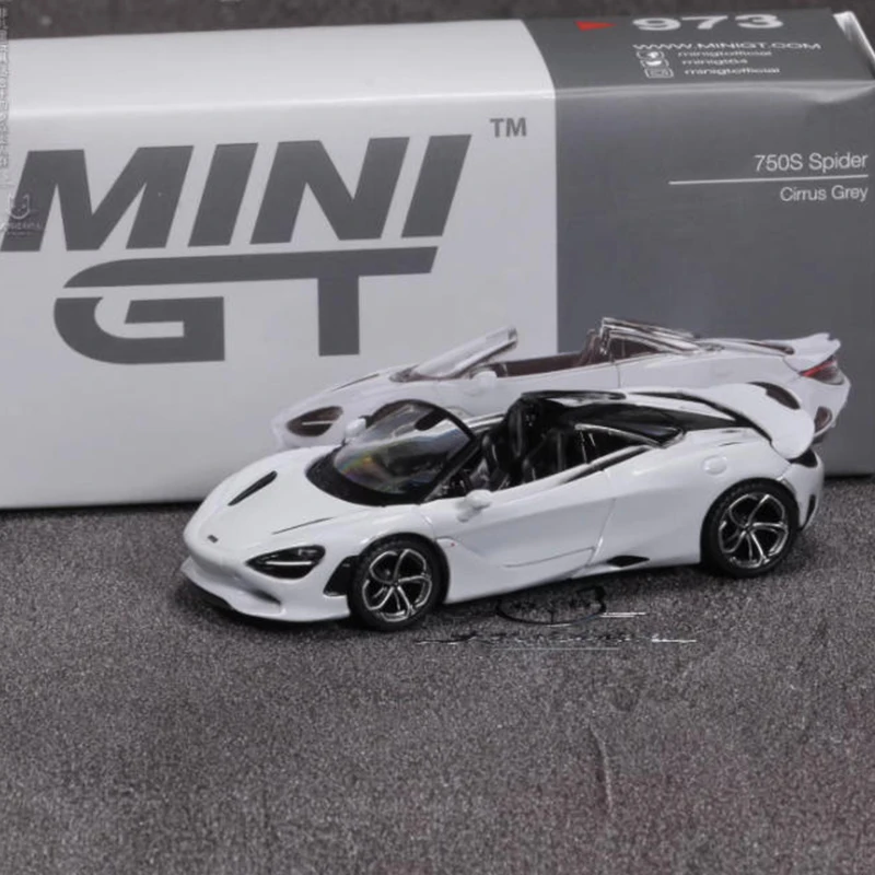 

MINIGT масштаб 1:64 750S паук модель автомобиля из сплава статическая коллекция украшенные праздничные подарки игрушки