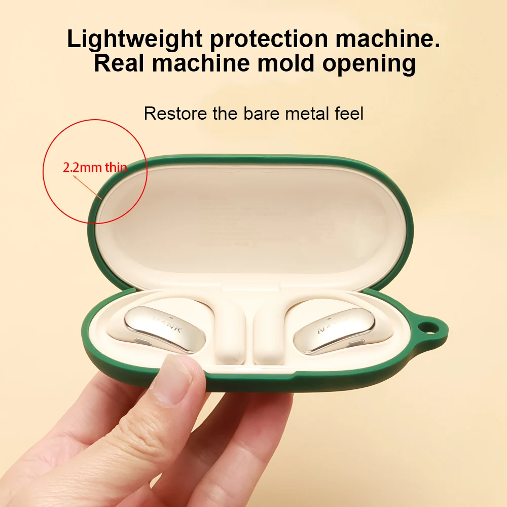 

for NANK Wing Wireless Earbuds cover Silicone Soft case Compatible with for NANK Wing Shockproof Shell Case Protective Sleeve