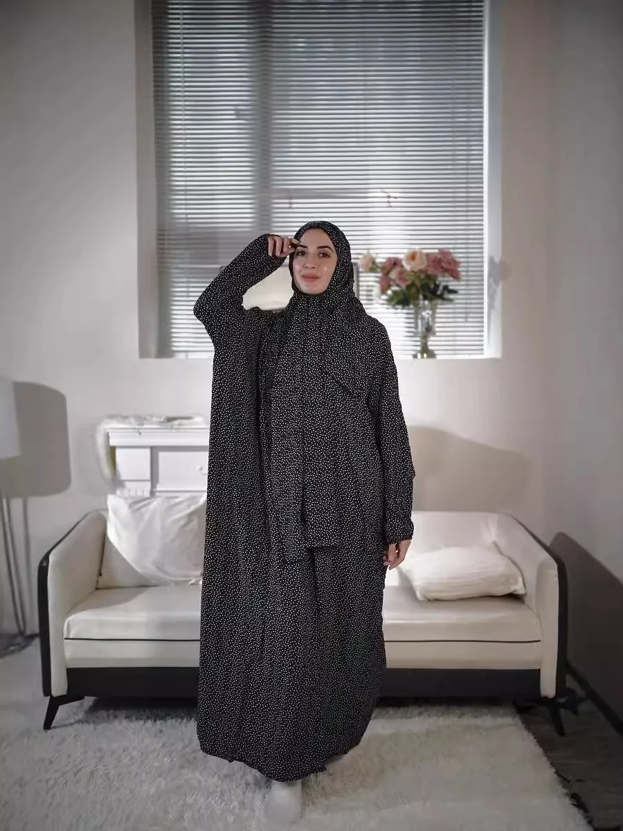 

Мусульманский удобный дышащий шарф, интегрированный молитвенный халат, стильный халат с африканским принтом