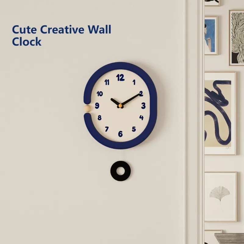 

Cute Creative Wall Clock Vintage Geometric Simple Silent Wall Clock Living Room Dining Room Interesting Elegant Home Decor