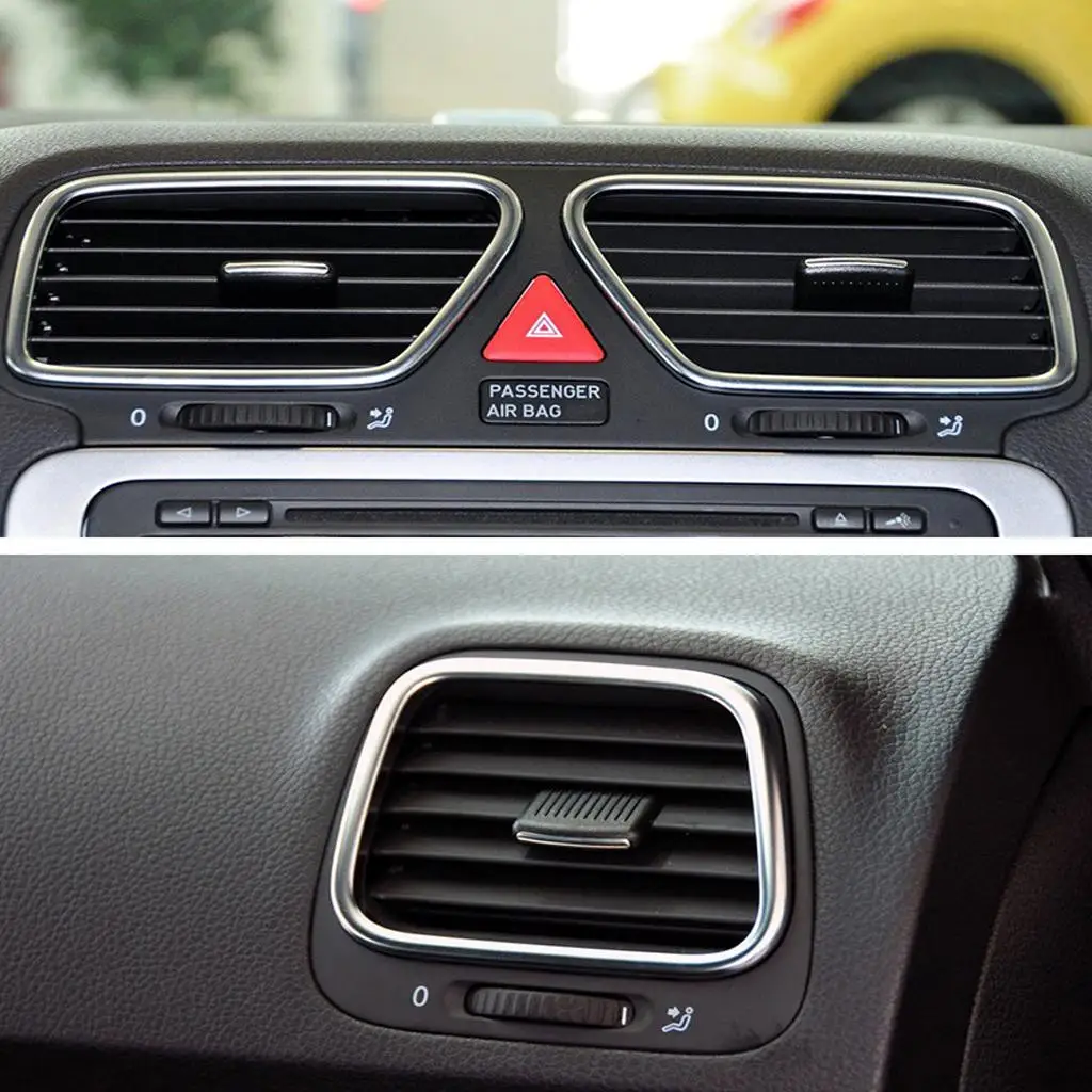 

Center Dash A/C Louvre Slice ABS Vent Outlet Tab Clip Easy Install Replacement for Car Interior Cooling