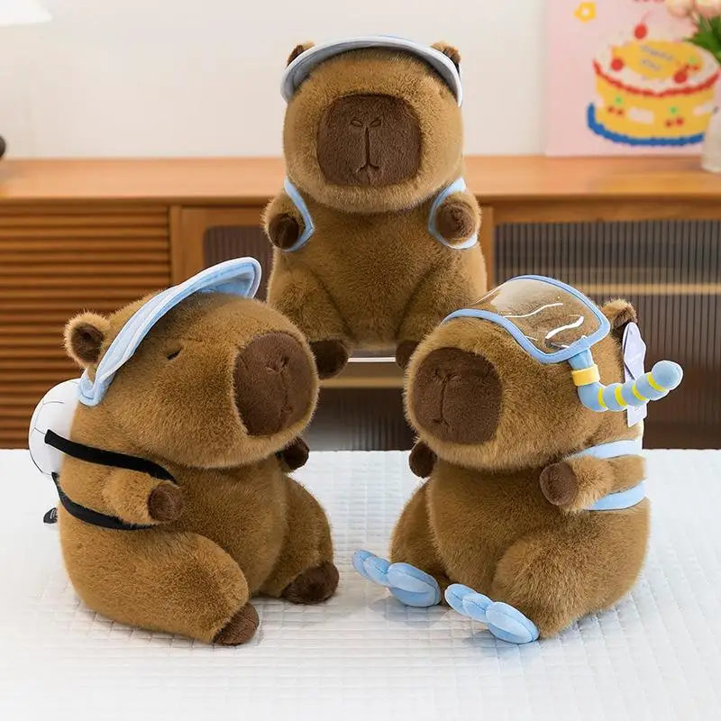 

Pool-Themed 22cm Capybara Plush Toy, Kawaii Summer Football Doll, Room Décor Gift for Kids