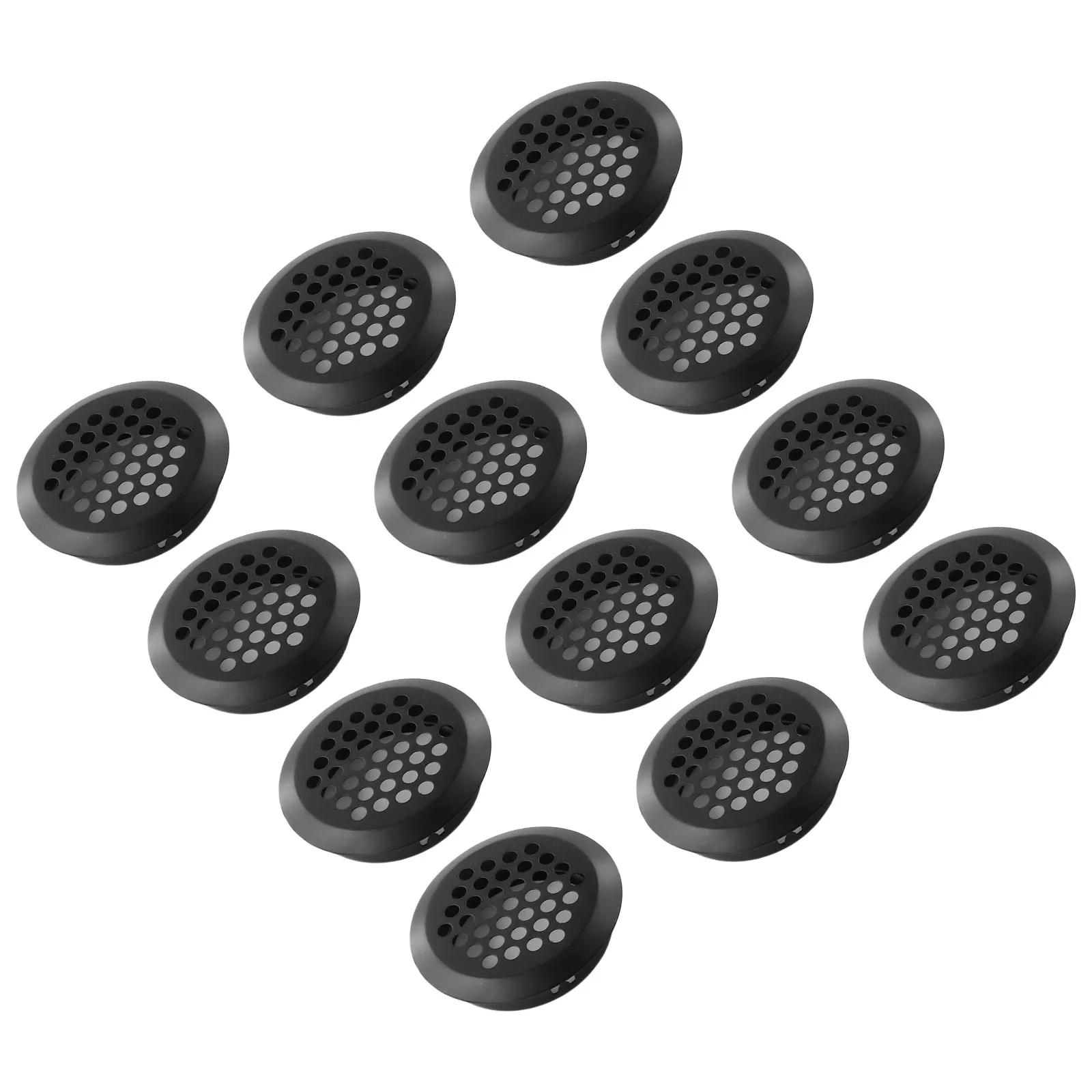 Air Vent Holes and Practical Air Vent Louvers Set of 12 Round Ventilation Grilles for Hobby Rooms and Living Rooms