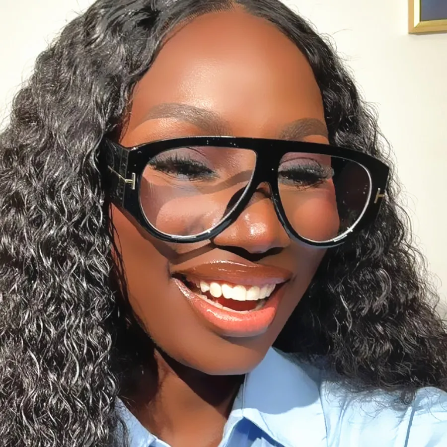 משקפיים חדשים בסגנון וינטאג' עם עדשות אנטי תאורה כחולה לנשים, מותג גדול עם רגליים רחבות, מסגרת למשקפי מחשב לגברים