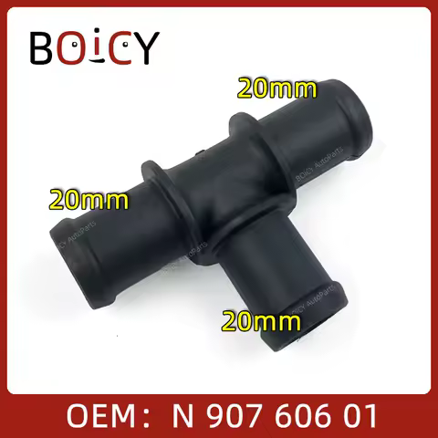 BOICY Engine Coolant Hose Flange T-joint for Jetta Caddy Golf Touran Sharan Touran A3 A4 A5 A7 A8 Q3 Q5 Q7 N90760601 701819876