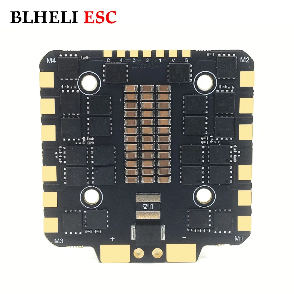 BLHELI ESC 80A 4-in-1 BLheli_S ESC 3-8S Lipo Support DSHOT300/ 600 30.5 X 30.5mm 28g for RC FPV Freestyle Racing Drone