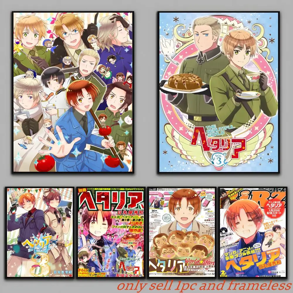Hetalia anime Poster Painting Prints Wall Art Picture Film Room Home Bar Cafe Decor Home  Mural