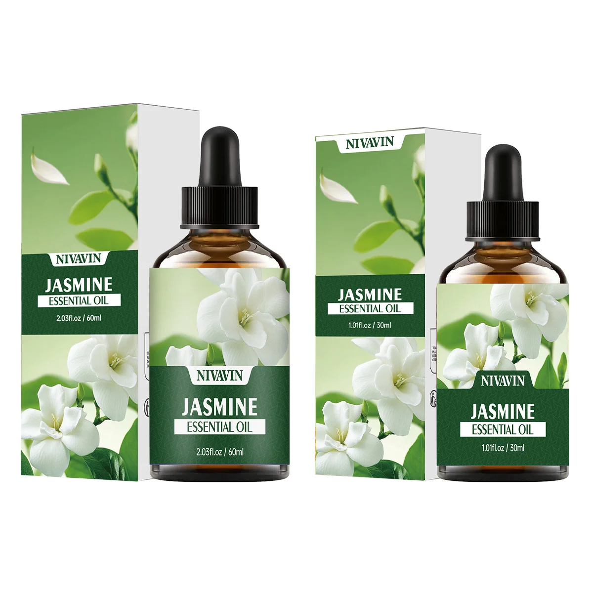 NIVAVIN 30ml/60ml Jasmine Plant Extract Facial Skincare Essential Oil, Rich and Long-lasting Fragrance, Body Care Moisturizing
