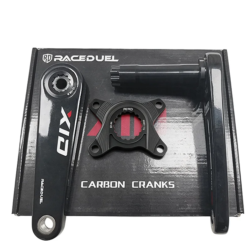RACEDUEL 110BCD Carbon Crankset 11/12 Speed Double Chainring for Shimano R7000 R8000 R9100 R9200 50-34T/52-36T/53-39T/54-40T