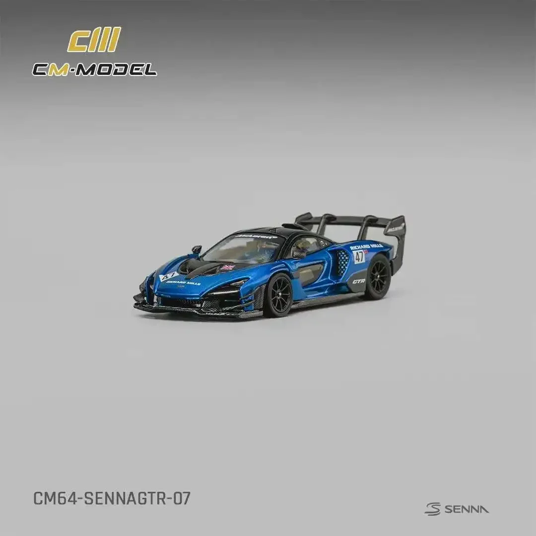 

PreSale CM 1:64 Senna GTR Metallic Blue Diecast Diorama Car Model Toys