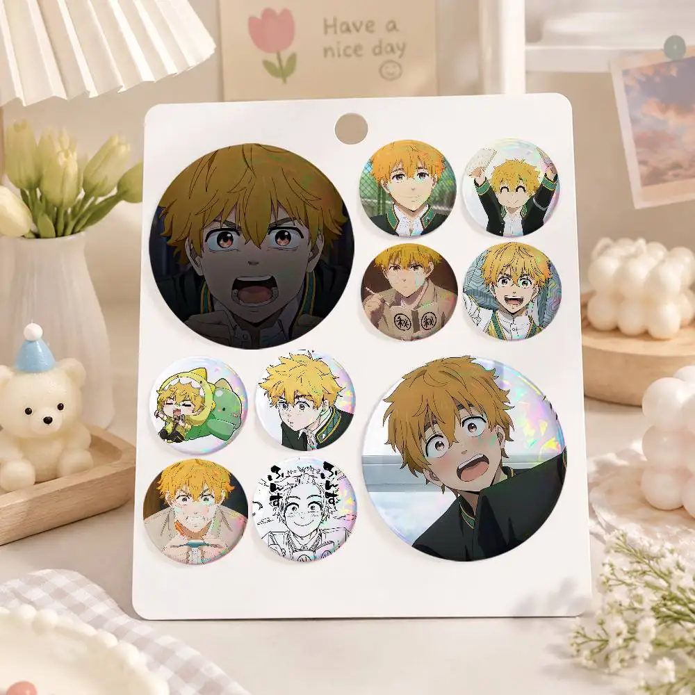A-a-Akihiko Nirei Anime Round Badges, Brooches, Clothing Accessories, Birthday Gifts, Anime Conventions