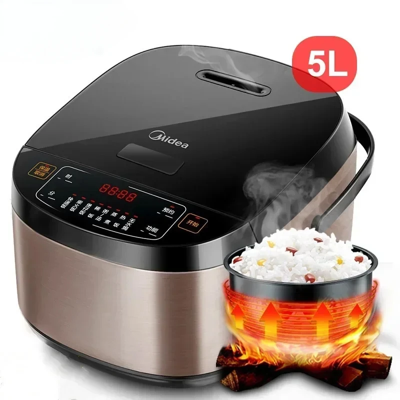 New Rice Cooker Household 5L Multi-function Single Electric Rice Cooker Non-Stick  Small Cooking Machine Make Porridge Soup