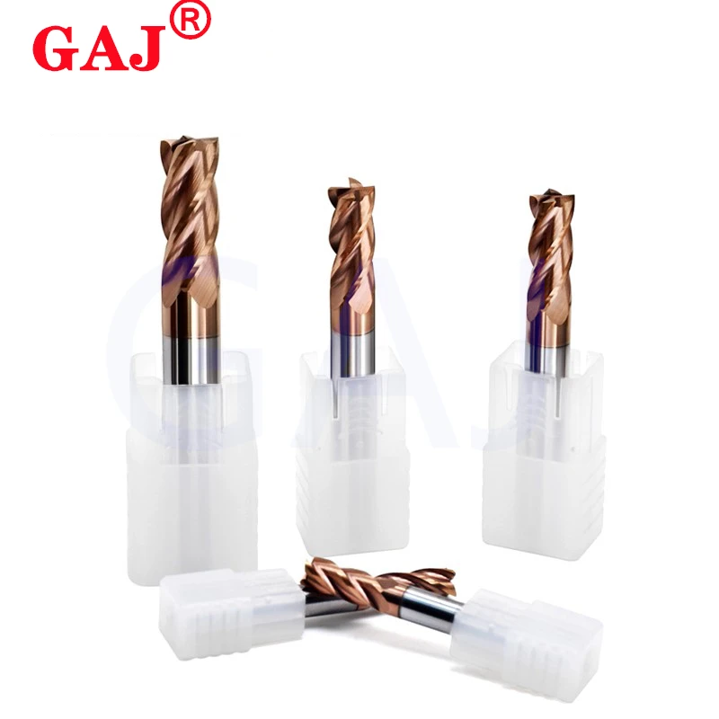 Milling Cutter Alloy Coating Tungsten Steel Tool Cnc Maching Hrc55 4Flute Endmill Top Milling Cutter Kit Milling Machine Tools