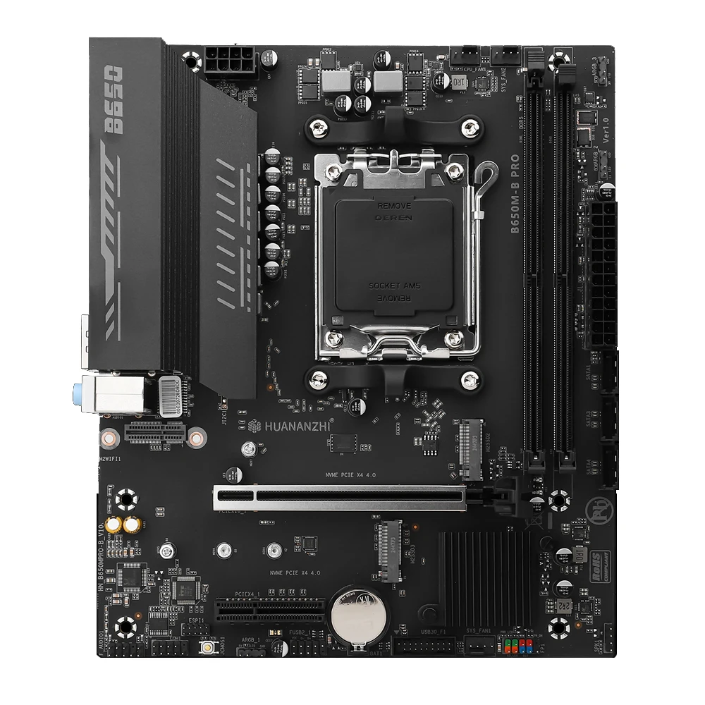 B650 Motherboard AM5 Socket ARGB Extend Supoort Ryzen 7000-9000 NVME 4.0 8-Power Supply Module Multiple Option
