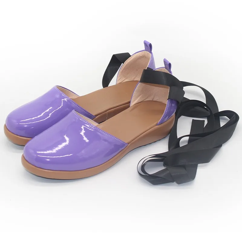 لويزا مادريجال تأثيري أحذية الكرتون فيلم الملحقات تأثيري الدعائم بولي أحذية أحذية من الجلد هالوين كرنفال حذاء مسطح مخصص