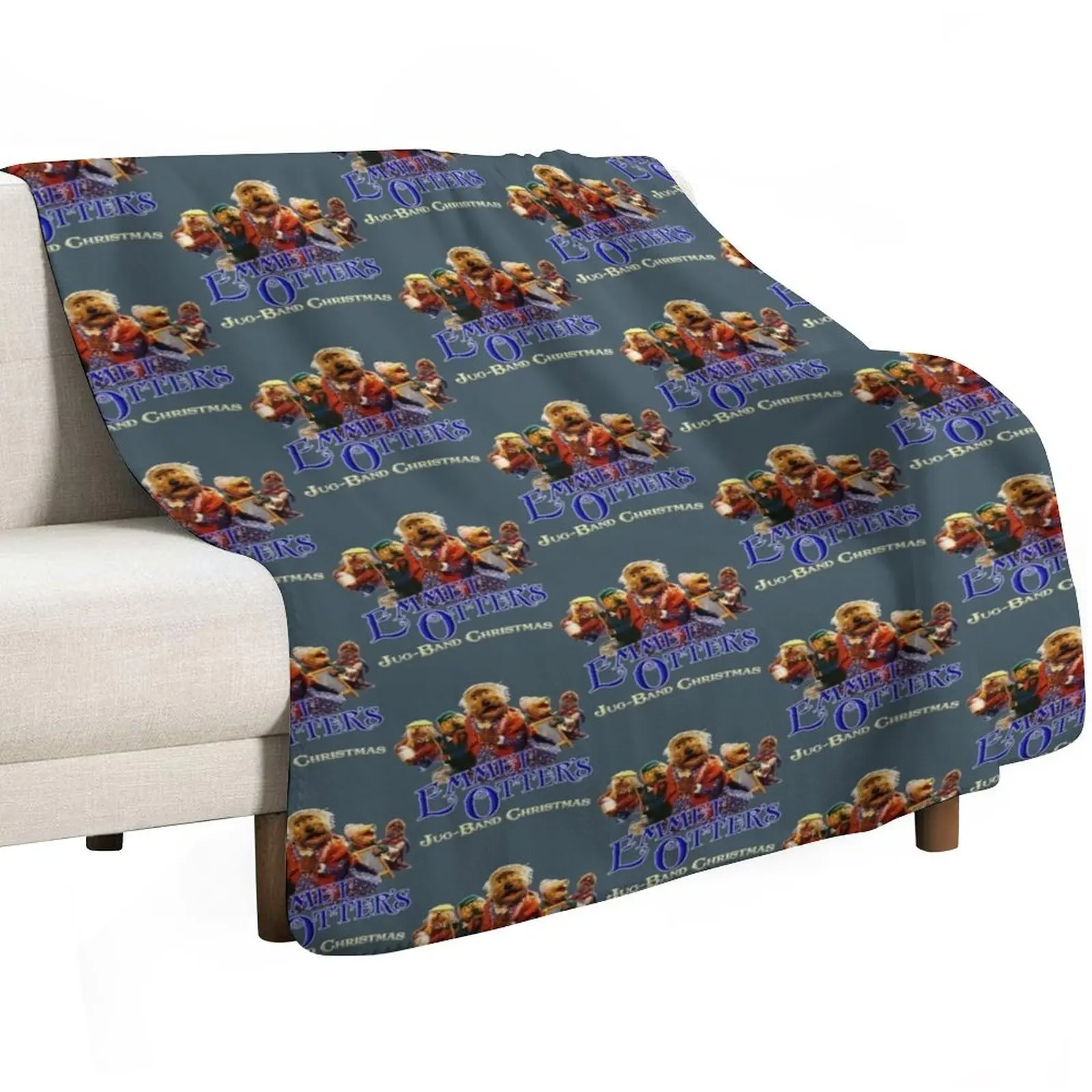 Emmet Otters Jug Band Christmas Essential Throw Blanket warm winter Loose Hair Travel Kid'S Camping Blankets