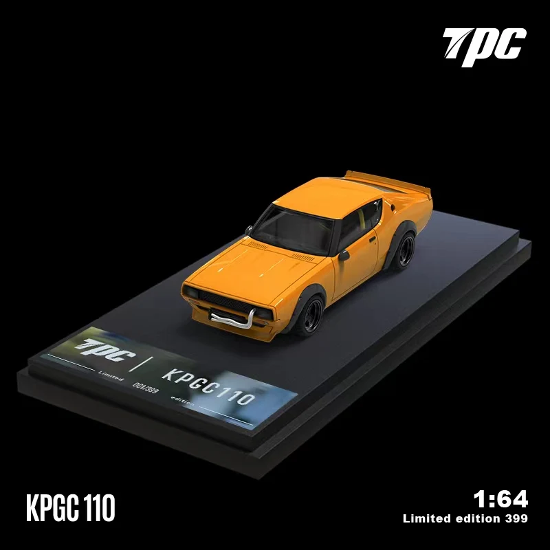 TPC 노란색 다이캐스트 모델 자동차, 1:64 LBWK KPGC110