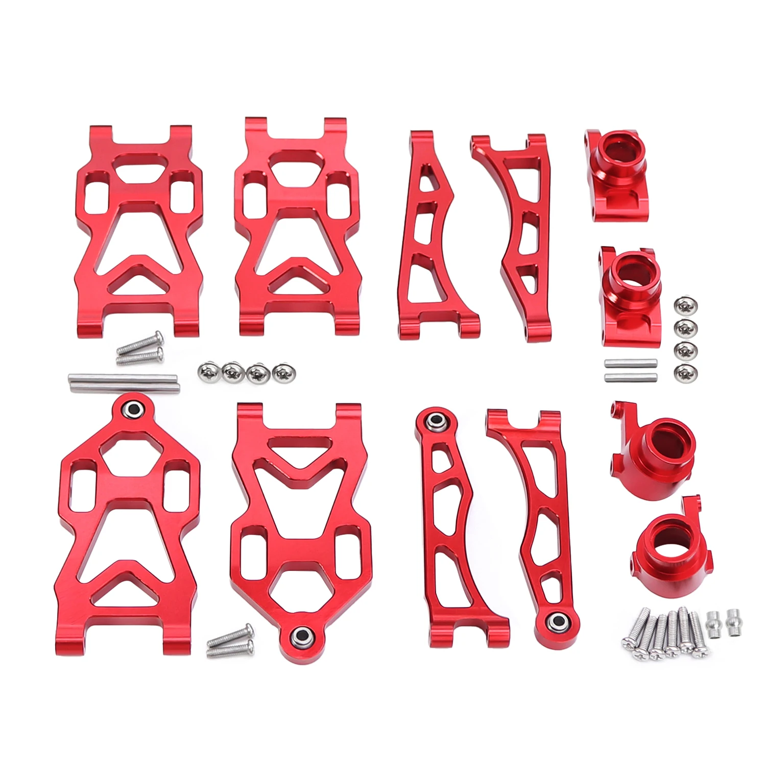 Metalen Voor Achter Suspension Arm Aandrijfas Achter Hubs Steering Cup Voor SCY 16101 16102Pro 16103 JJRC Q130A Q130B Upgrade Deel