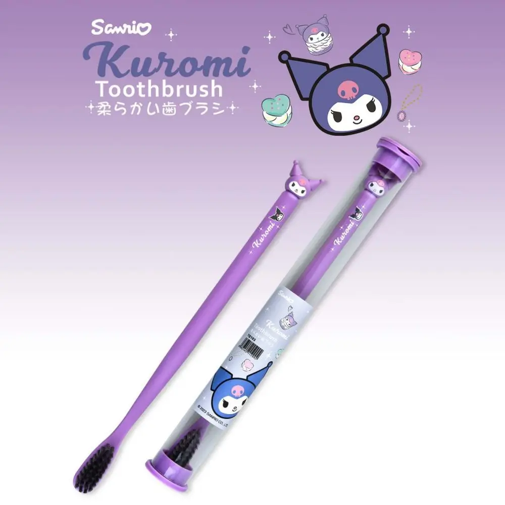 Hellokitty Sanrio Toothbrush Mymelody Kuromi Cinnamoroll Cartoon Student Adult Household Toothbrush Cleaning Toothguard