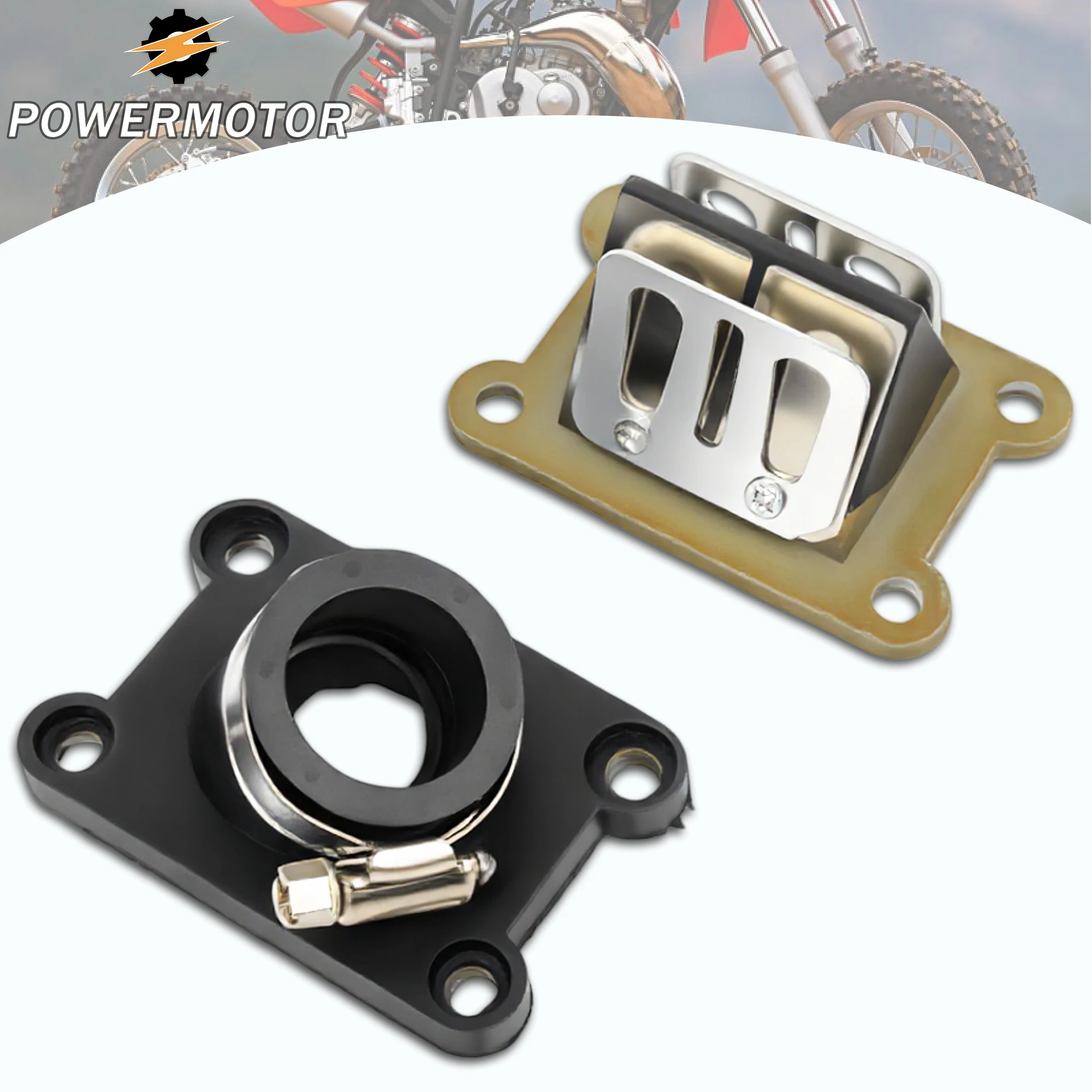 

Motorcycle Mainfold Boot Valves Intake Pipe Manifold Reed Valve For 50cc 65 SX SX50 sx 50 Senior MINI Junior