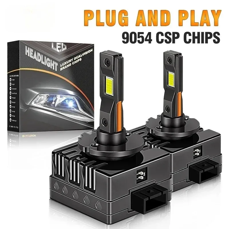 

XTG D3S D1S LED Headlight Canbus HID Auto Bulbs Super Bright 9054 CSP D1R Car Lamp 6000K White D Series Bulbs High Low Beam 12V