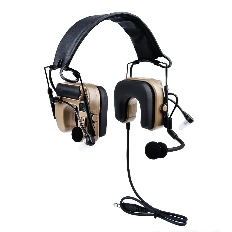 

C4 U-shaped pickup noise reduction tactical headset headset air duct real CS equipment
