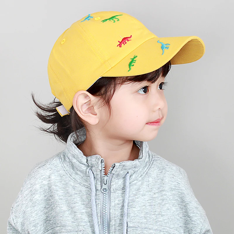 2-6 Years Old Kids Dinosaur Print Baseball Cap Outdoor Toddlers Hat Adjustable Trucker Cap Children Sun Hat For Boys Girls Ages