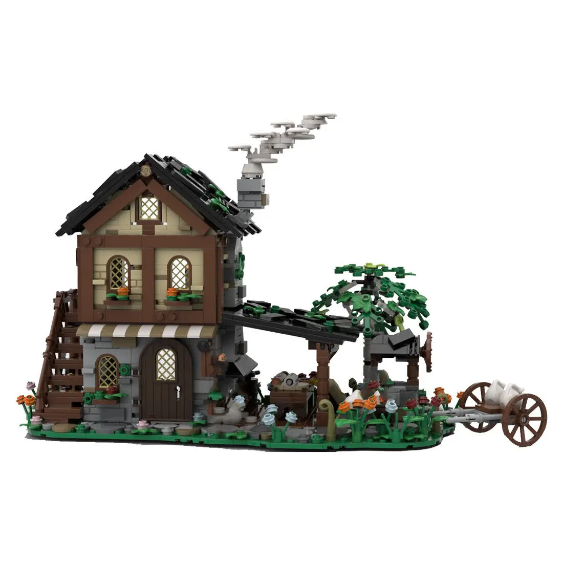 

Custom MOC-125763 Medieval Bakery 1282 Parts Toys Gift Perfect for christmas