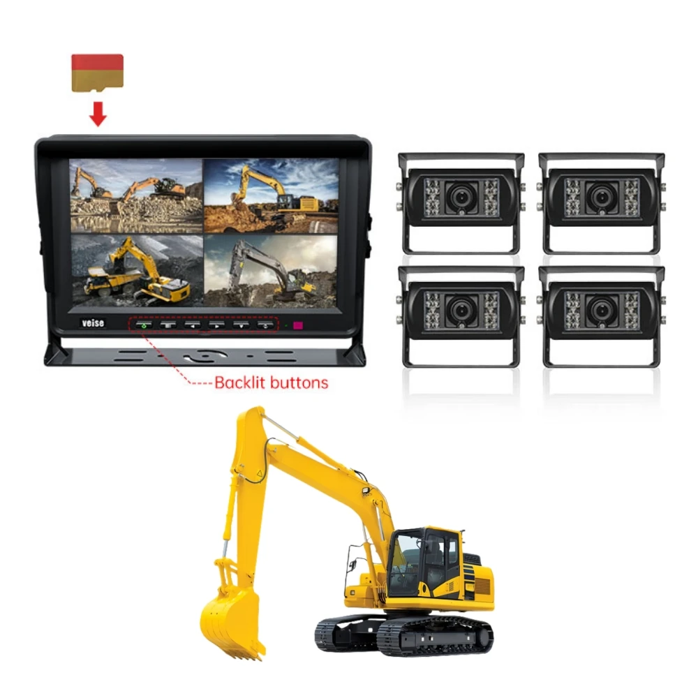 

Universal Heavy Duty Vehicle Reverse Camera with Parking Guidelines & Easy Installation