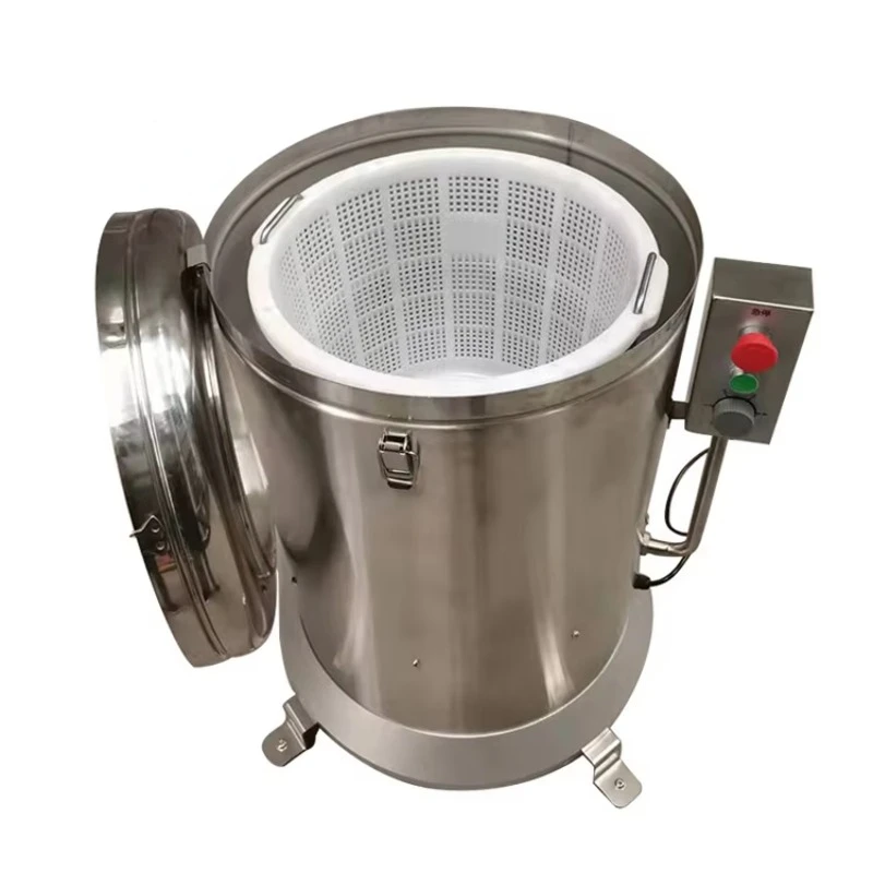 

Stainless Steel Industrial Lettuce Potato Chip Vegetable Spinner Centrifugal Dehydrator Machine For Green Vegetable