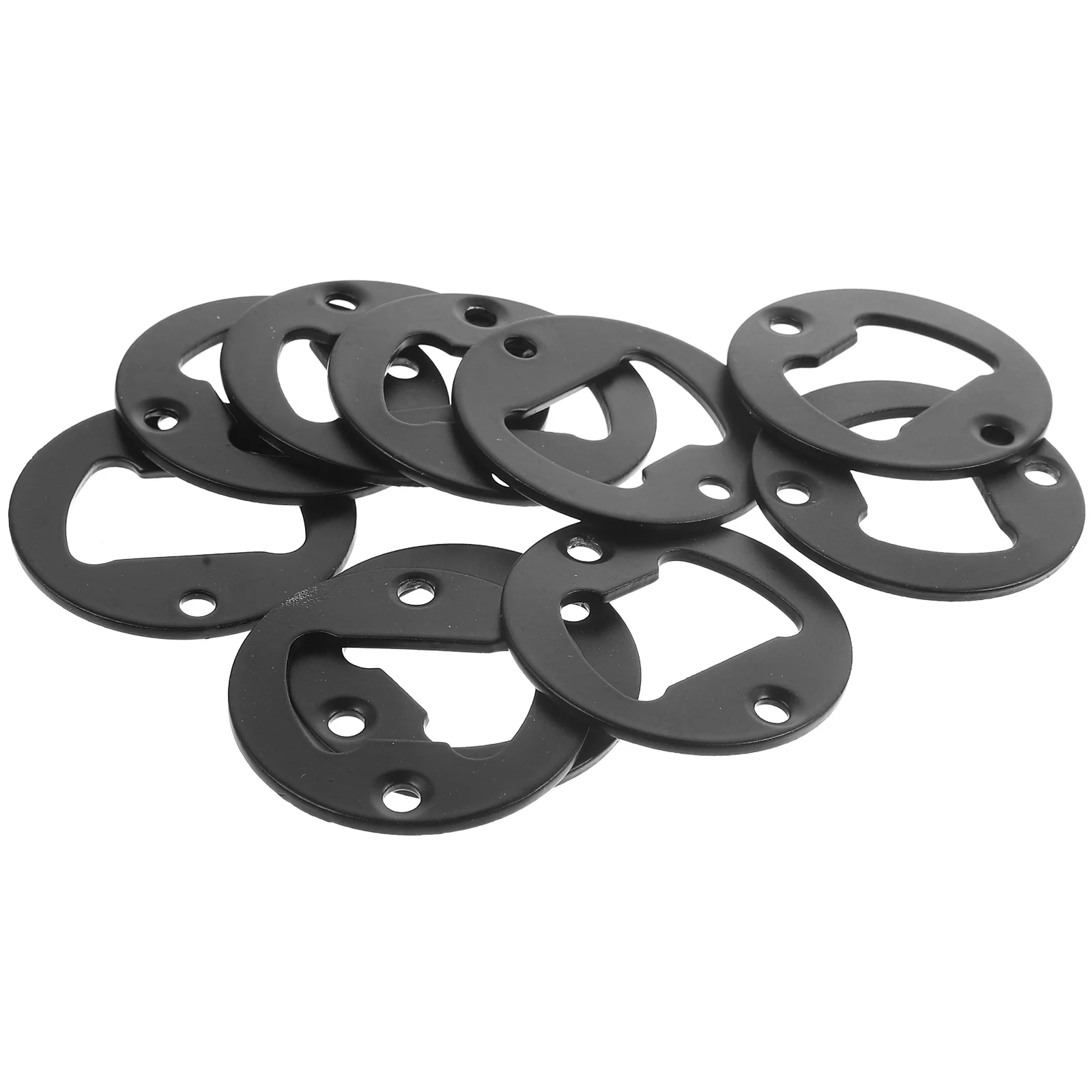 

10Pcs Elegant Round Wall Mounted Bottle Opener Effortless Cap Removal Bar Essentials Bottle Opener Inserts DIY Craft
