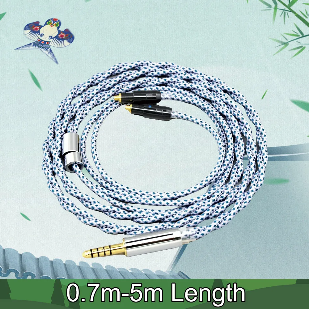 

OCC Shielding Earphone Cable For Shure SRH1540 SRH1840 SRH1440 Headphone 99% Pure Silver Mix Graphene LN008651