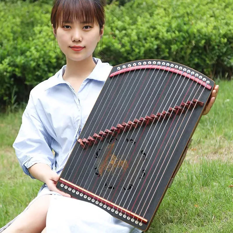 21 Strings Guzheng Portable Professional Fingering Exercises Traditional Chinese Mini Musical Instrument Guzheng Instrument Kids