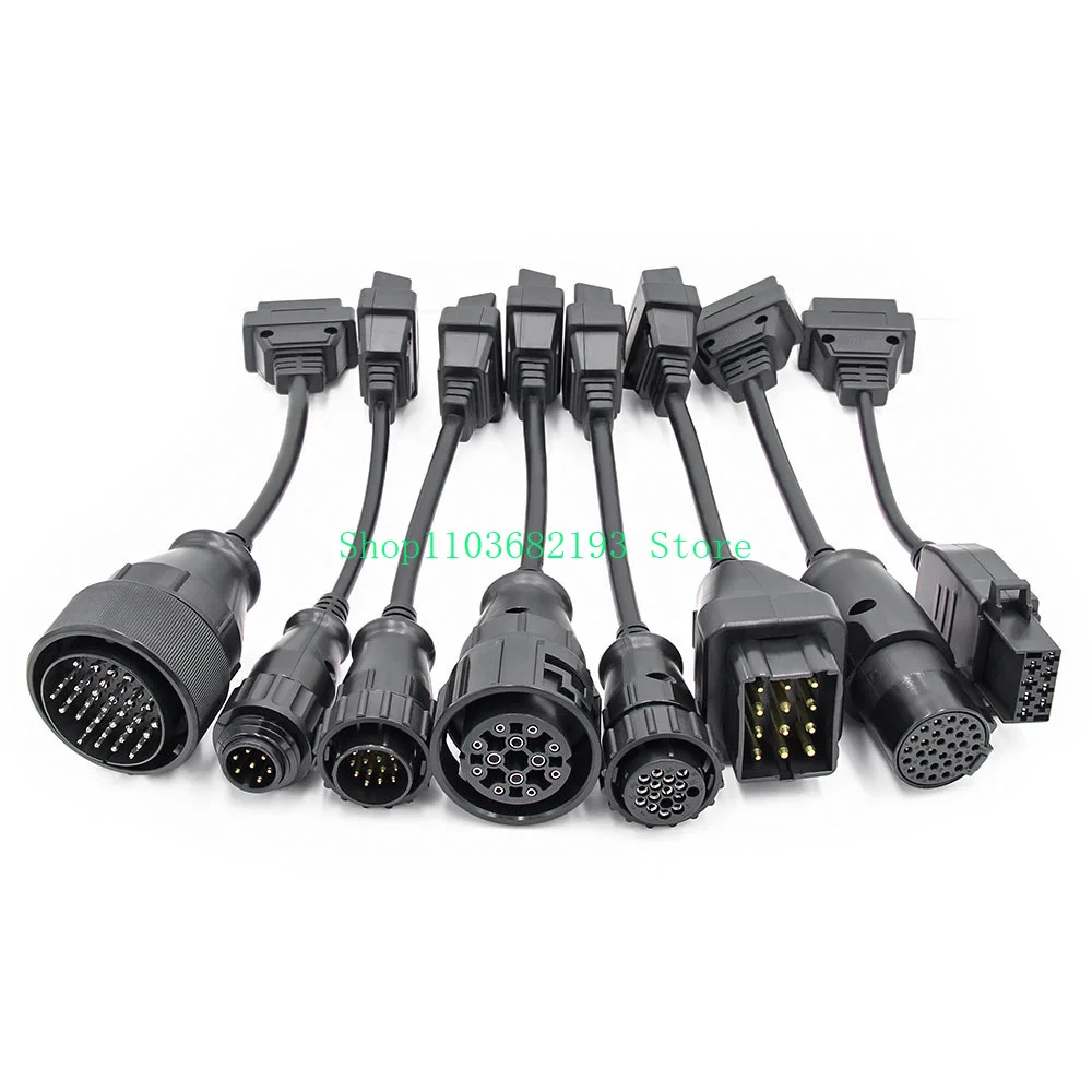 Full Set 8 PCs Truck Cables for TCS Multidiag OBD2 Adapter Cable