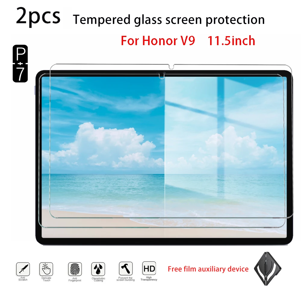 2PCS Tempered Glass Screen Protector for Honor Pad V9 V8 V8PRO V7 V7PRO V6 12.1 11.5 11 10.4inch Tablet Accessories Film