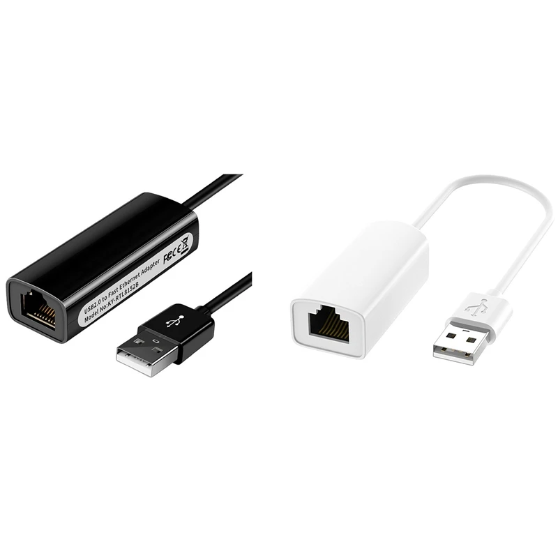 USB 2.0 To RJ45 Network Card 10/100Mbps USB Lan RJ45 Network Card USB To Ethernet Adapter For PC Laptop Win 7 8 10