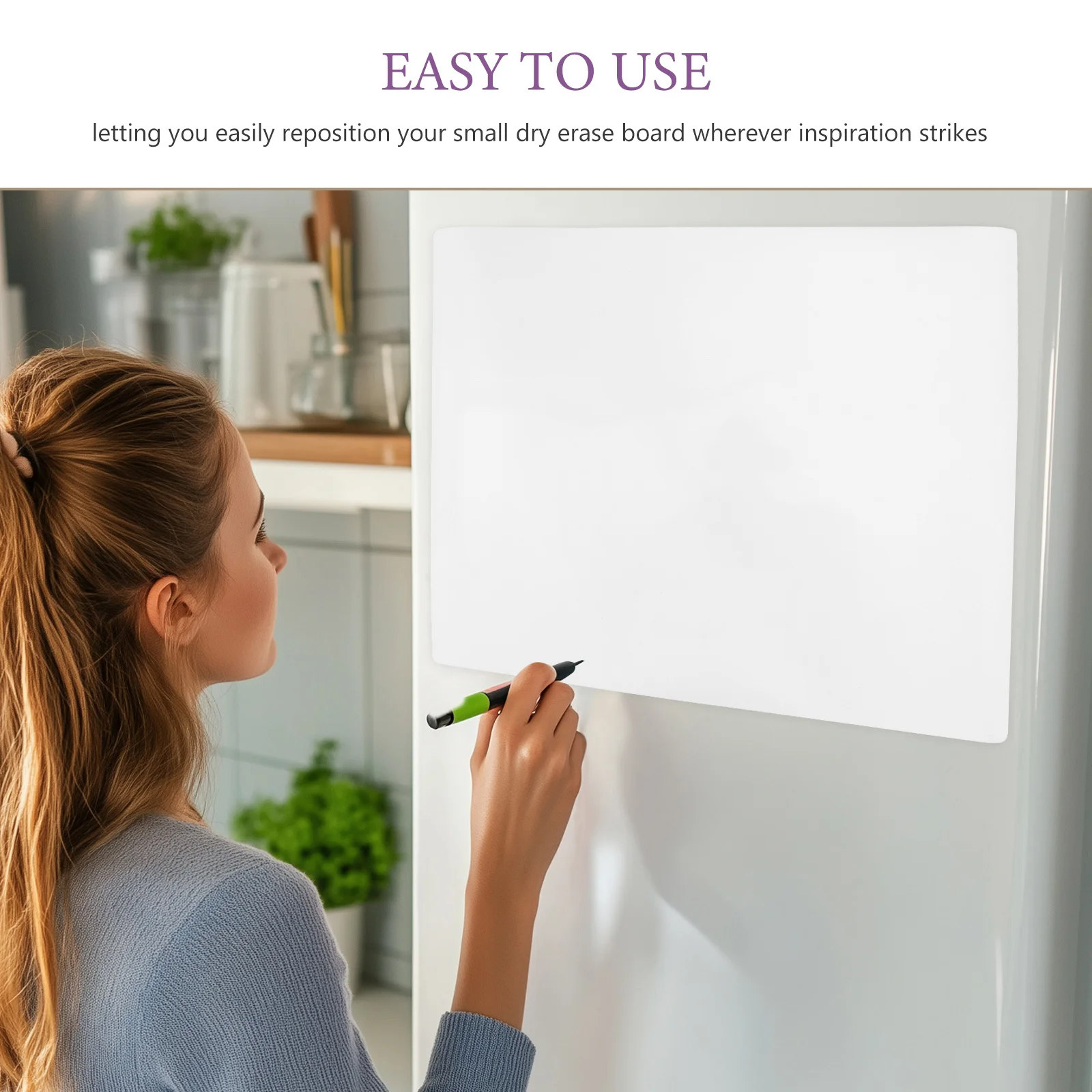 12x16 بوصة قابل للمسح السبورة ملصق ذاتية اللصق الجاف محو المجلس لباب الثلاجة مكتب جدار التقويم مهمة المنظم مخطط #3