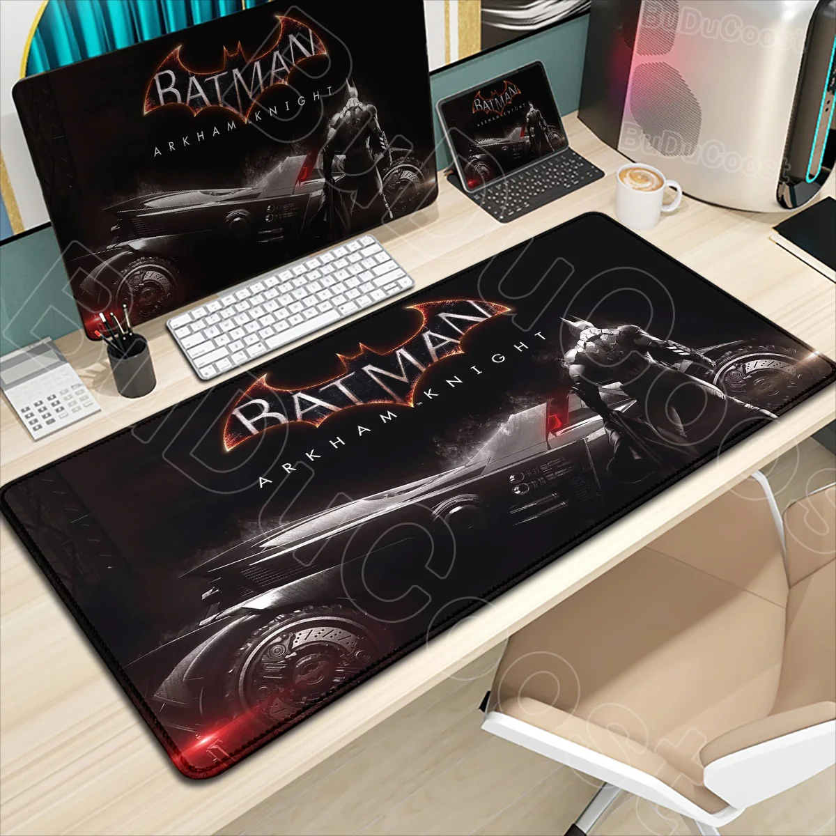 B-Batman Mouse Pad HD Large Gaming Non-slip Rubber Keyboard Desk Mat Office Laptop Computer Pc Gamer Cabinet Mousepad Xxl Carpet