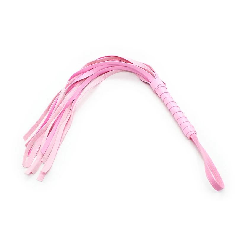 Látigo de cuero con borlas, accesorio para entrenamiento de caballos, 4 colores, 44,5 cm