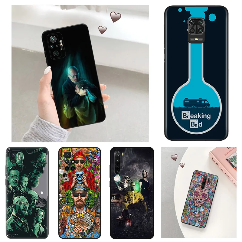 Anti-Drop Phone Case for Redmi A3 13 9 9A 9I 9C 9T 9A 10C 10T Note 10 9s 8 8t 7 Pro 10s Lite 4G Power Breaking Bad Soft Cover