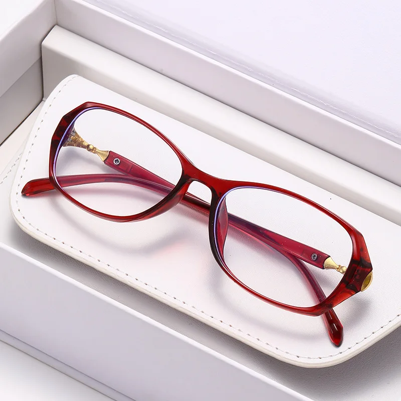 Modische Anti-Blaulicht-Lesebrille für Damen, superleichte, augenschützende und bequeme Brille, Dioptrien 100–400 – Detail 6