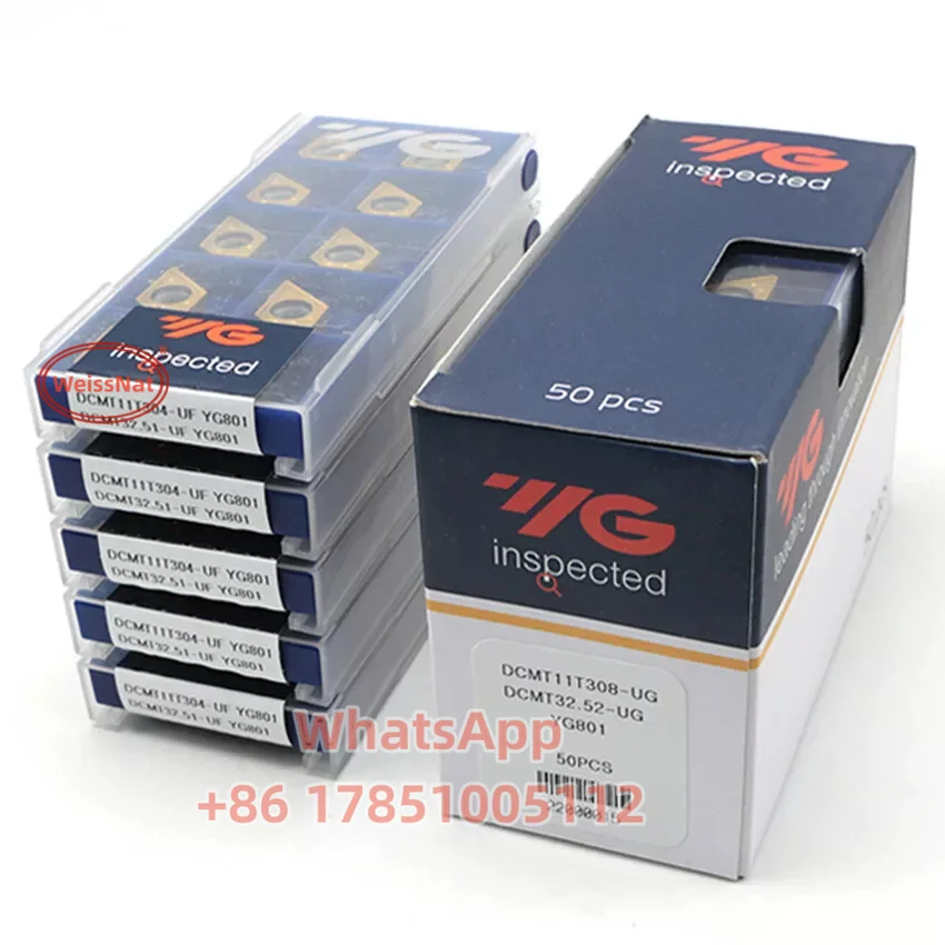 YG-1 DCMT070204 DCMT070208 DCMT11T304 DCMT11T308-UG UF YG3020 YG801 YG1001 Carbide Insert DCMT Inserts